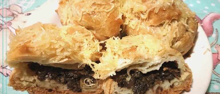 Рецепт заварных булочек с грибами и сыром
